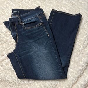 American Eagle Outfitters Dark Blue Ankle Jeans